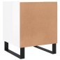 vidaXL Nachttisch Hochglanz-Weiß 40x40x50 cm Holzwerkstoff vidaXL Nachttisch Hochglanz-Weiß 40x40x50 cm Holzwerkstoff