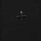 vidaXL Büroschrank Schwarz 90x40x180 cm Stahl und Hartglas vidaXL Büroschrank Schwarz 90x40x180 cm Stahl und Hartglas
