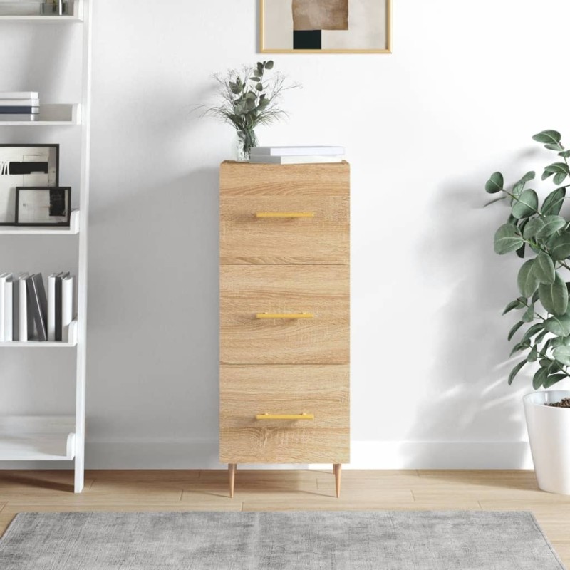vidaXL Sideboard Sonoma-Eiche 34,5x34x90 cm Holzwerkstoff vidaXL Sideboard Sonoma-Eiche 34,5x34x90 cm Holzwerkstoff