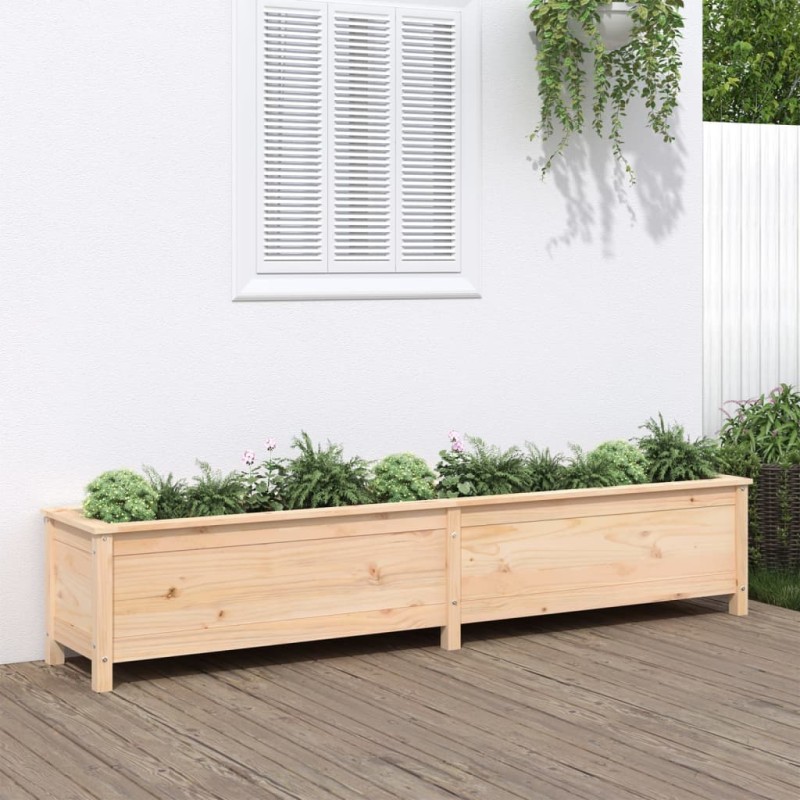 vidaXL Hochbeet 199,5x40x39 cm Massivholz Kiefer vidaXL Hochbeet 199,5x40x39 cm Massivholz Kiefer