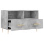 vidaXL TV-Schrank Betongrau 80x36x50 cm Holzwerkstoff vidaXL TV-Schrank Betongrau 80x36x50 cm Holzwerkstoff