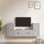 vidaXL 4-tlg. TV-Schrank-Set Grau Sonoma Holzwerkstoff vidaXL 4-tlg. TV-Schrank-Set Grau Sonoma Holzwerkstoff