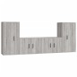 vidaXL 4-tlg. TV-Schrank-Set Grau Sonoma Holzwerkstoff vidaXL 4-tlg. TV-Schrank-Set Grau Sonoma Holzwerkstoff