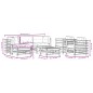 vidaXL 7-tlg. Garten-Lounge-Set mit Kissen Grau Massivholz vidaXL 7-tlg. Garten-Lounge-Set mit Kissen Grau Massivholz