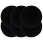 vidaXL Tischsets 6 Stk. Uni Schwarz 38 cm Rund Baumwolle vidaXL Tischsets 6 Stk. Uni Schwarz 38 cm Rund Baumwolle