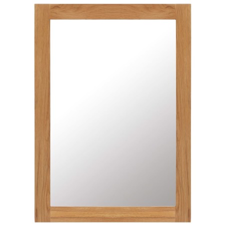 vidaXL Spiegel 50x70 cm Eiche Massivholz