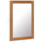 vidaXL Spiegel 50x70 cm Eiche Massivholz vidaXL Spiegel 50x70 cm Eiche Massivholz