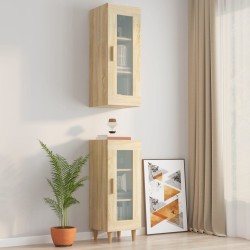 vidaXL Hängeschrank Sonoma-Eiche 34,5x34x90 cm