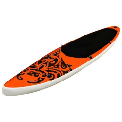 vidaXL Aufblasbares Stand Up Paddle Board Set 305x76x15 cm Orange
