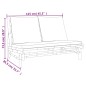 vidaXL 3-tlg. Garten-Lounge-Set mit Dunkelgrauen Kissen Bambus vidaXL 3-tlg. Garten-Lounge-Set mit Dunkelgrauen Kissen Bambus