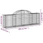 vidaXL Gabionen mit Hochbogen 20 Stk. 200x30x60/80 cm Verzinktes Eisen vidaXL Gabionen mit Hochbogen 20 Stk. 200x30x60/80 cm Verzinktes Eisen