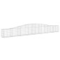 vidaXL Gabionen mit Hochbogen 3 Stk. 400x30x40/60 cm Verzinktes Eisen vidaXL Gabionen mit Hochbogen 3 Stk. 400x30x40/60 cm Verzinktes Eisen