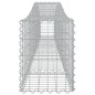 vidaXL Gabionen mit Hochbogen 3 Stk. 400x30x40/60 cm Verzinktes Eisen vidaXL Gabionen mit Hochbogen 3 Stk. 400x30x40/60 cm Verzinktes Eisen
