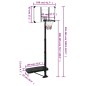 vidaXL Basketballständer Transparent 256-361 cm Polycarbonat vidaXL Basketballständer Transparent 256-361 cm Polycarbonat
