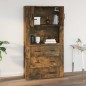 vidaXL Wandschrank Räuchereiche 80x33x80 cm Holzwerkstoff vidaXL Wandschrank Räuchereiche 80x33x80 cm Holzwerkstoff