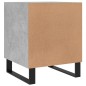 vidaXL Nachttisch Betongrau 40x40x50 cm Holzwerkstoff vidaXL Nachttisch Betongrau 40x40x50 cm Holzwerkstoff
