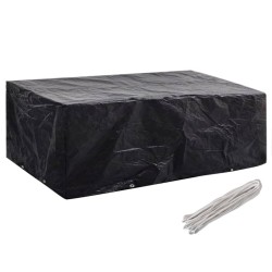 vidaXL Gartenmöbel-Abdeckungen 2 Stk. 8 Ösen 200x160x70 cm
