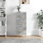 vidaXL Sideboard Betongrau 34,5x34x90 cm Holzwerkstoff vidaXL Sideboard Betongrau 34,5x34x90 cm Holzwerkstoff