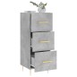 vidaXL Sideboard Betongrau 34,5x34x90 cm Holzwerkstoff vidaXL Sideboard Betongrau 34,5x34x90 cm Holzwerkstoff