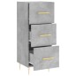 vidaXL Sideboard Betongrau 34,5x34x90 cm Holzwerkstoff vidaXL Sideboard Betongrau 34,5x34x90 cm Holzwerkstoff