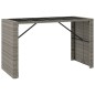 vidaXL 7-tlg. Gartenbar-Set mit Kissen Grau Poly Rattan vidaXL 7-tlg. Gartenbar-Set mit Kissen Grau Poly Rattan