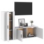 vidaXL 2-tlg. TV-Schrank-Set Hochglanz-Weiß Holzwerkstoff vidaXL 2-tlg. TV-Schrank-Set Hochglanz-Weiß Holzwerkstoff