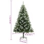 vidaXL Künstlicher Weihnachtsbaum Klappbar Beschneit 120 cm vidaXL Künstlicher Weihnachtsbaum Klappbar Beschneit 120 cm
