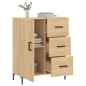 vidaXL Sideboard Sonoma-Eiche 69,5x34x90 cm Holzwerkstoff vidaXL Sideboard Sonoma-Eiche 69,5x34x90 cm Holzwerkstoff
