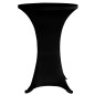 Stehtischhussen 4 Stk. Ø 60 cm Schwarz Stretch Stehtischhussen 4 Stk. Ø 60 cm Schwarz Stretch