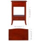 vidaXL Konsolentisch Klassisches Braun 50x30x75 cm Massivholz Mahagoni vidaXL Konsolentisch Klassisches Braun 50x30x75 cm Massivholz Mahagoni