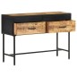 vidaXL Konsolentisch 110x35x75 cm Raues Mangoholz vidaXL Konsolentisch 110x35x75 cm Raues Mangoholz