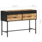 vidaXL Konsolentisch 110x35x75 cm Raues Mangoholz vidaXL Konsolentisch 110x35x75 cm Raues Mangoholz