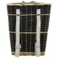 vidaXL Holzkorb mit Trageriemen 50 x 44 x 58 cm Natur Weide vidaXL Holzkorb mit Trageriemen 50 x 44 x 58 cm Natur Weide