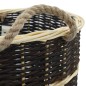 vidaXL Holzkorb mit Trageriemen 50 x 44 x 58 cm Natur Weide vidaXL Holzkorb mit Trageriemen 50 x 44 x 58 cm Natur Weide