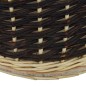 vidaXL Holzkorb mit Trageriemen 50 x 44 x 58 cm Natur Weide vidaXL Holzkorb mit Trageriemen 50 x 44 x 58 cm Natur Weide