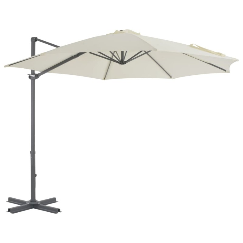 vidaXL Ampelschirm mit Aluminium-Mast Sandfarben 300 cm vidaXL Ampelschirm mit Aluminium-Mast Sandfarben 300 cm