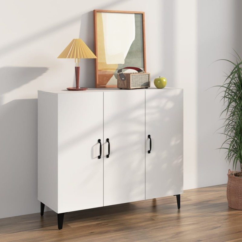 vidaXL Sideboard Weiß 90x34x80 cm Holzwerkstoff vidaXL Sideboard Weiß 90x34x80 cm Holzwerkstoff