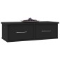 vidaXL Wand-Schubladenregal Schwarz 60x26x18,5 cm Holzwerkstoff vidaXL Wand-Schubladenregal Schwarz 60x26x18,5 cm Holzwerkstoff