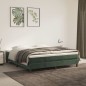 vidaXL Boxspringbett mit Matratze Dunkelgrün 160x200 cm Samt vidaXL Boxspringbett mit Matratze Dunkelgrün 160x200 cm Samt