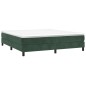 vidaXL Boxspringbett mit Matratze Dunkelgrün 160x200 cm Samt vidaXL Boxspringbett mit Matratze Dunkelgrün 160x200 cm Samt