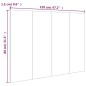 vidaXL Kopfteil Braun Eichen-Optik 120x1,5x80 cm Holzwerkstoff