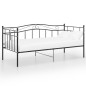 vidaXL Schlafsofa Bettgestell Schwarz Metall 90x200 cm vidaXL Schlafsofa Bettgestell Schwarz Metall 90x200 cm