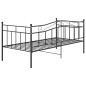 vidaXL Schlafsofa Bettgestell Schwarz Metall 90x200 cm vidaXL Schlafsofa Bettgestell Schwarz Metall 90x200 cm