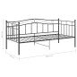 vidaXL Schlafsofa Bettgestell Schwarz Metall 90x200 cm vidaXL Schlafsofa Bettgestell Schwarz Metall 90x200 cm