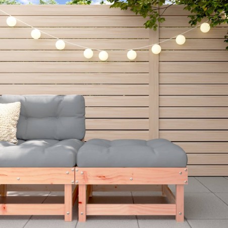 vidaXL Gartenhocker mit Kissen Massivholz Douglasie