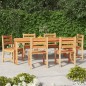 vidaXL 7-tlg. Garten-Essgruppe Massivholz Teak vidaXL 7-tlg. Garten-Essgruppe Massivholz Teak