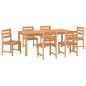 vidaXL 7-tlg. Garten-Essgruppe Massivholz Teak vidaXL 7-tlg. Garten-Essgruppe Massivholz Teak