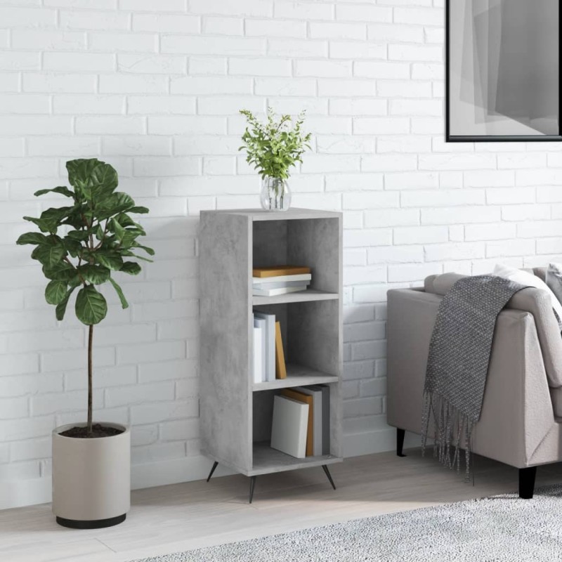 vidaXL Regalschrank Betongrau 34,5x32,5x90 cm Holzwerkstoff vidaXL Regalschrank Betongrau 34,5x32,5x90 cm Holzwerkstoff