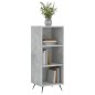 vidaXL Regalschrank Betongrau 34,5x32,5x90 cm Holzwerkstoff vidaXL Regalschrank Betongrau 34,5x32,5x90 cm Holzwerkstoff