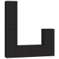 vidaXL 4-tlg. TV-Schrank-Set Schwarz Holzwerkstoff vidaXL 4-tlg. TV-Schrank-Set Schwarz Holzwerkstoff